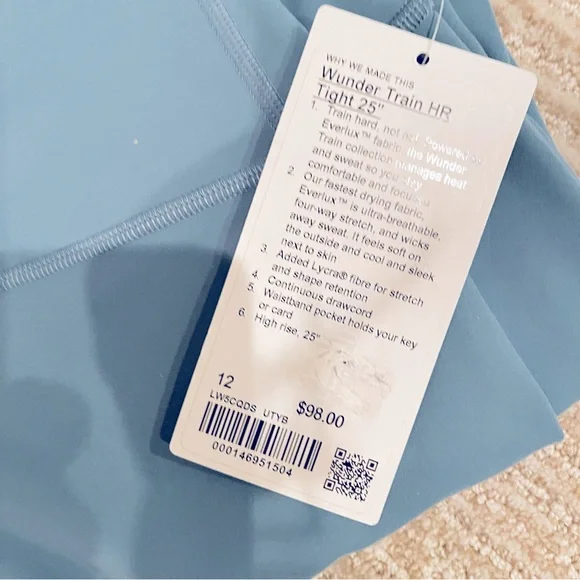 NWT Lululemon Wunder Train High-Rise Tight 25" - Picture 8 of 8